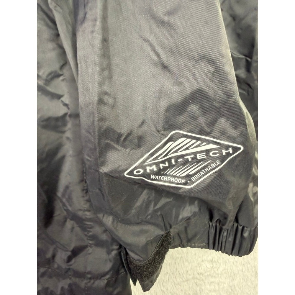 Columbia Omni Tech Waterproof Breathable Jacket Hooded Dark Gray Mens XL - Picture 2 of 5